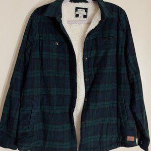 L.L Bean Flannel (Green and Navy)